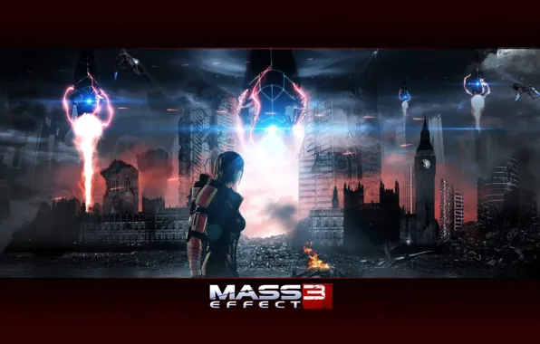 Лондон, mass effect, Шепард, жнецы