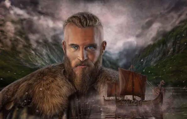 Викинг, драккары, Edikt Art, Викинги Рагнар Лодброк, Vikings Ragnar Lodbrok