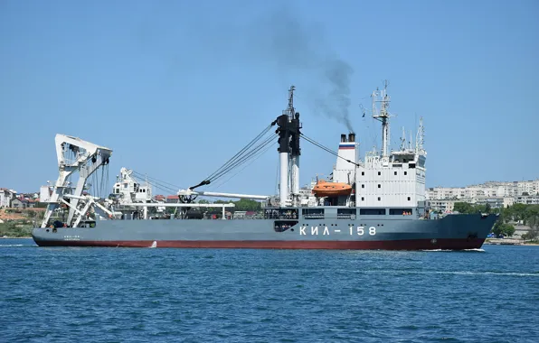Корабль, черное море, кабелеукладчик