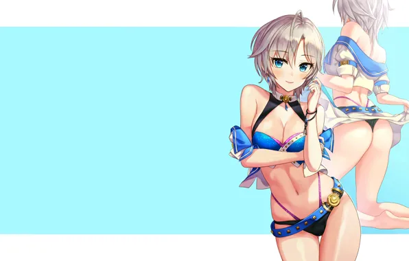 Girl, sexy, lingerie, ass, pantsu, Anastasia, cleavage, panties