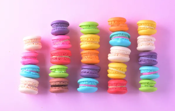 Картинка colorful, десерт, пирожные, сладкое, sweet, dessert, macaroon, french