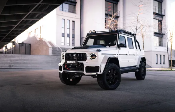 Mercedes-Benz, Mercedes, Brabus, Front, White, Side, Brabus 800, White Edition