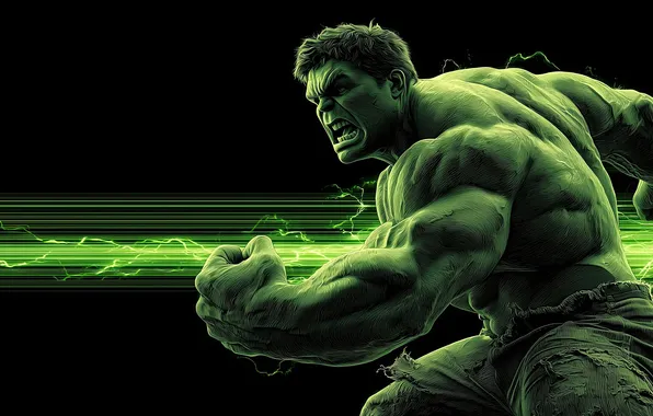 Картинка power, incredible, hulk, raw, motion