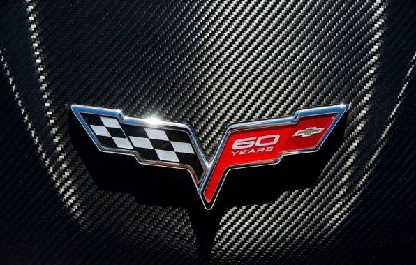 Логотип, эмблема, Chevrolet Corvette