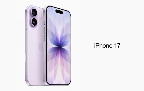 Картинка iPhone, apple, светлый фон, смартфон, smartphones, 2025, iPhone 17