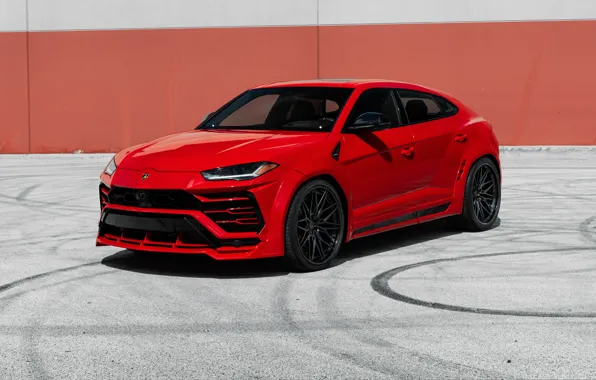 Картинка Lamborghini, SUV, RED, Urus, VAG