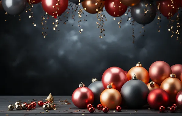 Шары, Новый Год, Рождество, new year, happy, Christmas, balls, merry