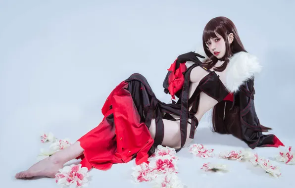 Цветы, жест, косплей, cosplay, Цин Юйцзи, Beauty Coser