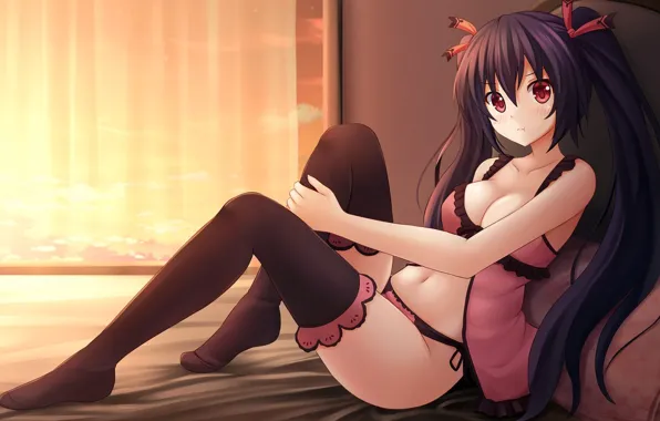Girl, sexy, game, pantsu, panties, long hair, boobs, breast