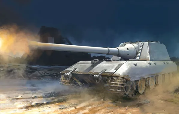 Картинка art, tank, ww2, e-100