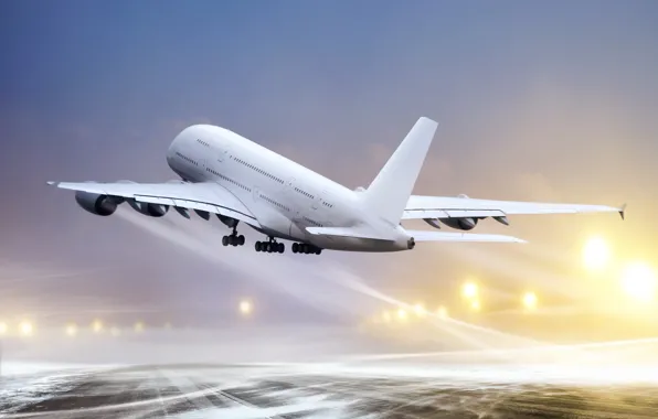 Картинка полет, самолет, транспорт, воздух