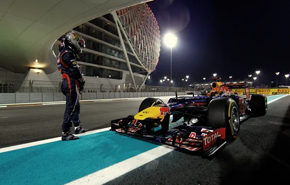 Формула 1, Dubai, Formula 1, Red Bull, Vettel, Чемпион