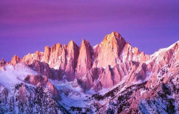 Картинка Калифорния, USA, США, California, Whitney Mountain Peak, Горная вершина Уитни