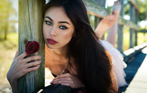 Взгляд, девушка, портрет