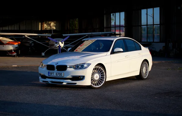 BMW, White, F30, Biturbo, Alpina