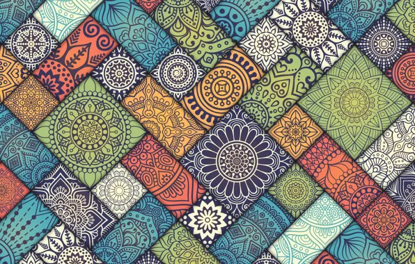 Узор, abstract, pattern, плитки, мандала, mandala