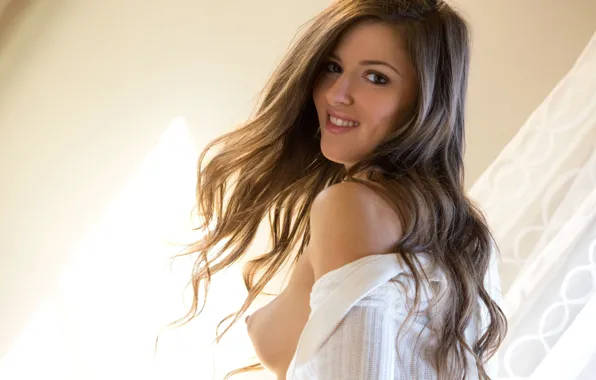 Грудь, улыбка, модель, Coco Rose