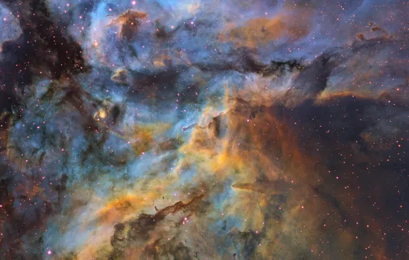 Картинка звёзды, stars, созвездие Киля, dust clouds, пылевые облока, Ignacio Diaz Bobillo