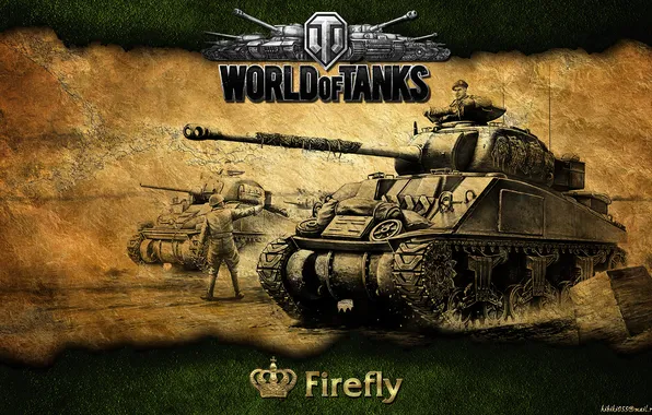 Картинка танк, Великобритания, танки, WoT, мир танков, World of Tanks, Firefly