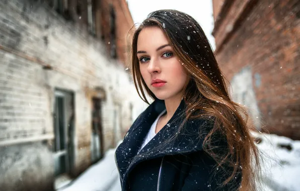 Картинка снег, губки, прелесть, Валерия, Kirill Averyanov
