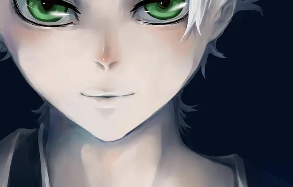 Картинка light, green eyes, bleach, smile