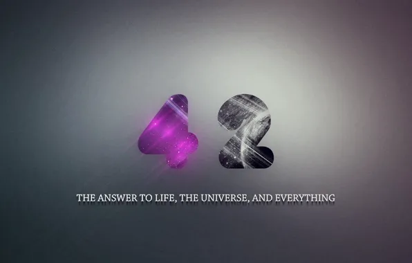 Картинка автостопом по галактике, Ответ на главный вопрос жизни вселенной и всего такого