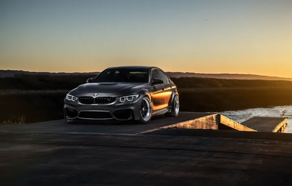 Картинка BMW, Carbon, Front, Black, Sun, Matte, View, F80