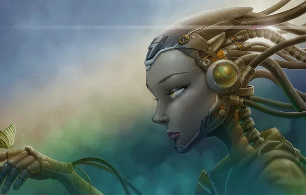 Картинка fantasy, animals, science fiction, butterfly, sci-fi, digital art, artwork, fantasy art