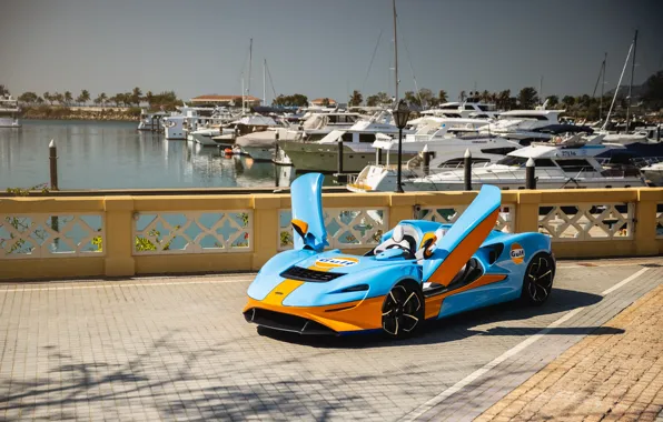 McLaren, спорткар, MSO, Gulf, 2020, Elva, McLaren MSO Elva Gulf Theme, McLaren MSO