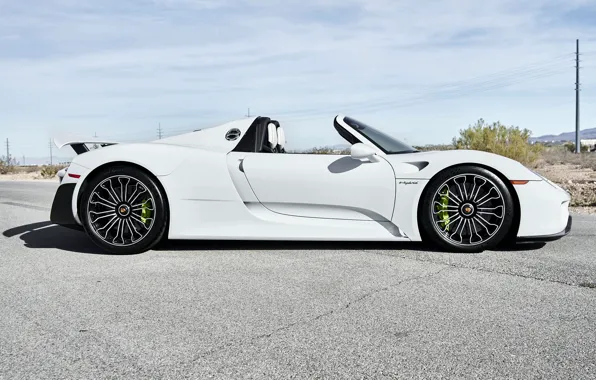 Картинка Porsche, 918, profile, Porsche 918 Spyder