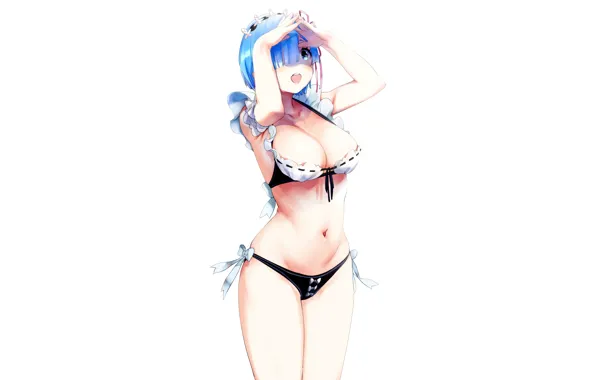 Girl, sexy, lingerie, bra, cleavage, panties, boobs, anime