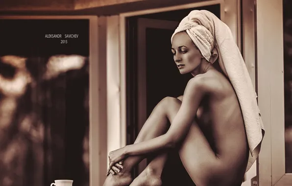 Девушка, полотенце, фотограф, girl, photography, photographer, Александр Савичев