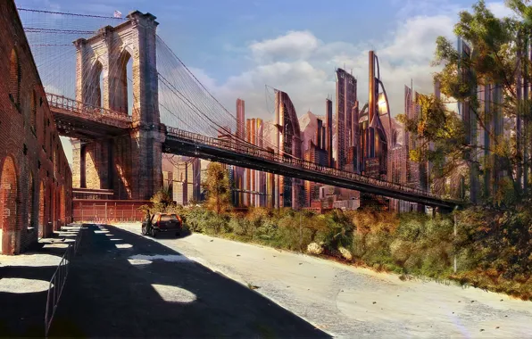 Картинка Будущее, Бруклин, Рисованая