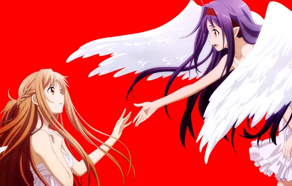 Game, anime, wings, angel, asian, friends, manga, japanese