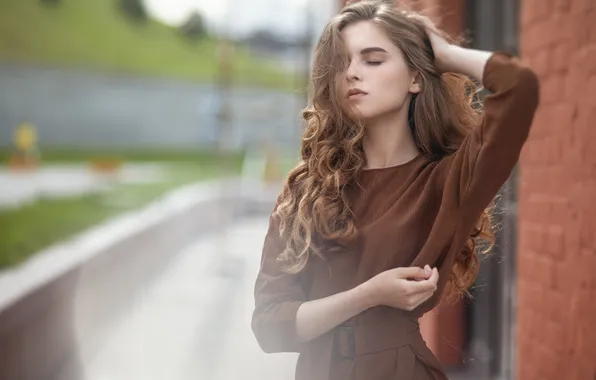 Girl, woman, young, long-haired