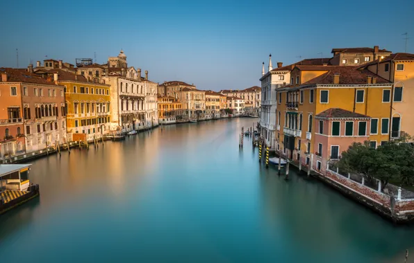 Картинка Италия, Венеция, канал, Italy, Venice, cityscape, Panorama, channel
