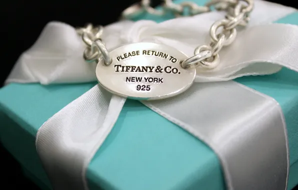 Картинка лента, коробочка, Tiffany