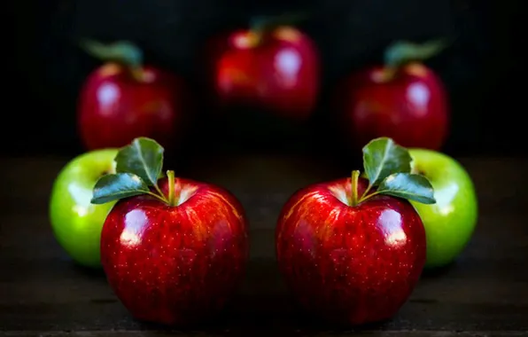 Light, still life, fruits, shadows, apples