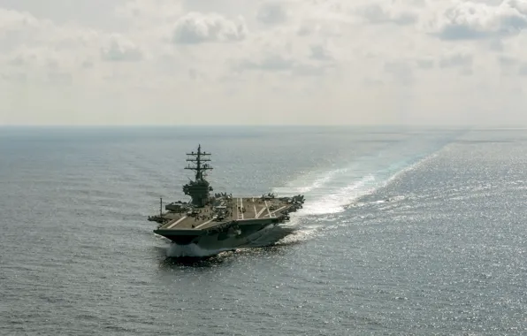 Картинка флот, aircraft carrier, USS Ronald Reagan
