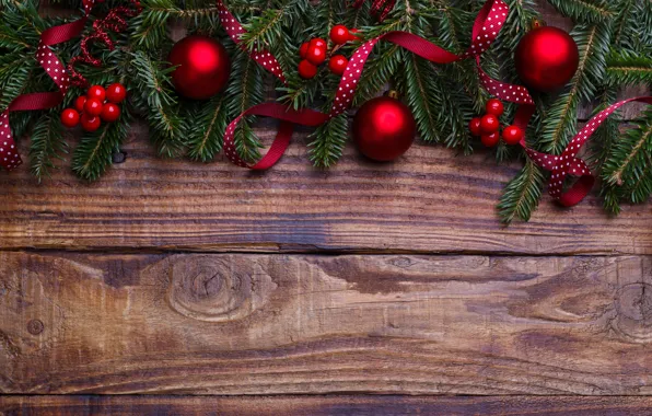 Шары, елка, Новый Год, Рождество, Christmas, balls, wood, New Year