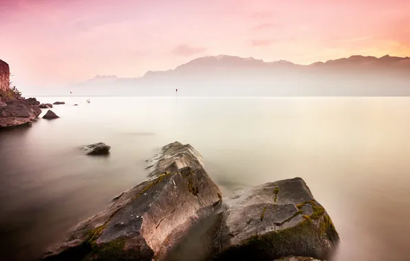 Море, пейзаж, камни