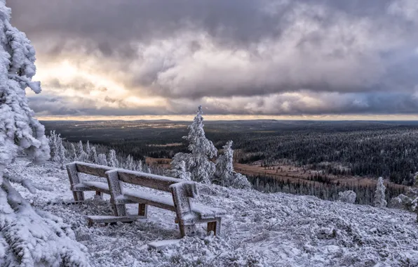 Зима, Финляндия, Finland, Posio