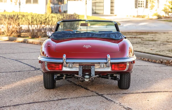 Картинка Jaguar, E-Type, 1970, rear, Jaguar E-Type