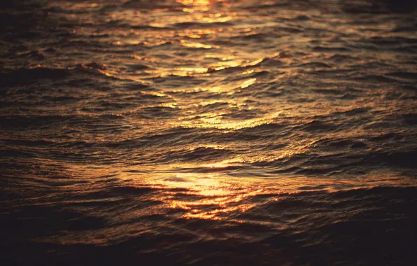 Картинка море, волны, вода, макро, свет, боке, ethanea рhotography