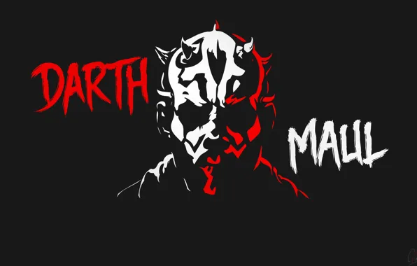 Минимализм, Star Wars, Darth Maul, Звёздные войны, Ситх, Sith, Дарт Мол, Dark side