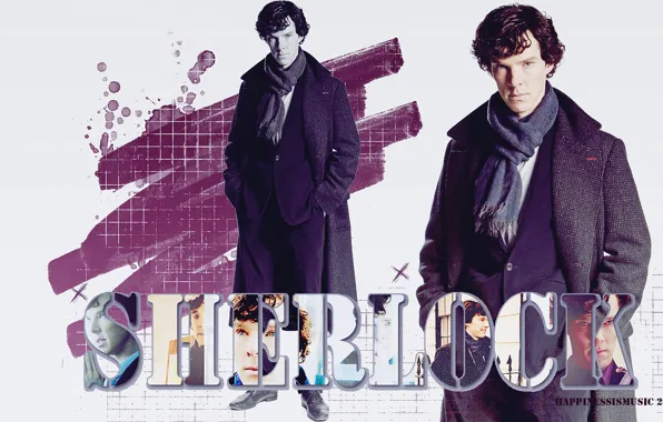 Буквы, коллаж, Шерлок Холмс, Бенедикт Камбербэтч, Benedict Cumberbatch, Sherlock, Sherlock BBC, Sherlock (сериал)