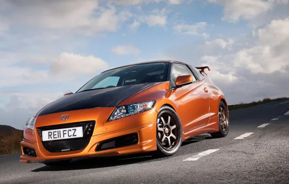 Orange, Honda, cars, CR-Z, Mugen
