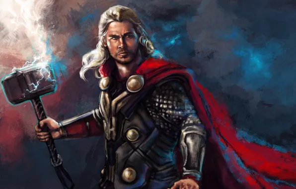 Картинка бог, Thor, Marvel Comics, Chris Hemsworth, Thor: The Dark World