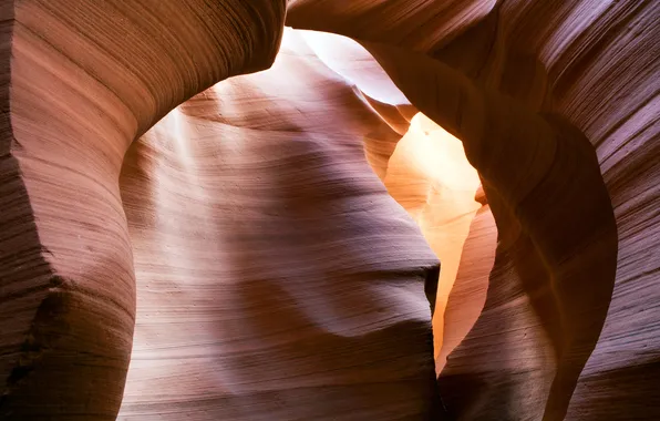 Картинка природа, скалы, текстура, каньон, Каньон Антилопы, сша, аризона, Antelope Canyon