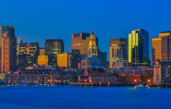 Город, здание, США, Бостон, Boston